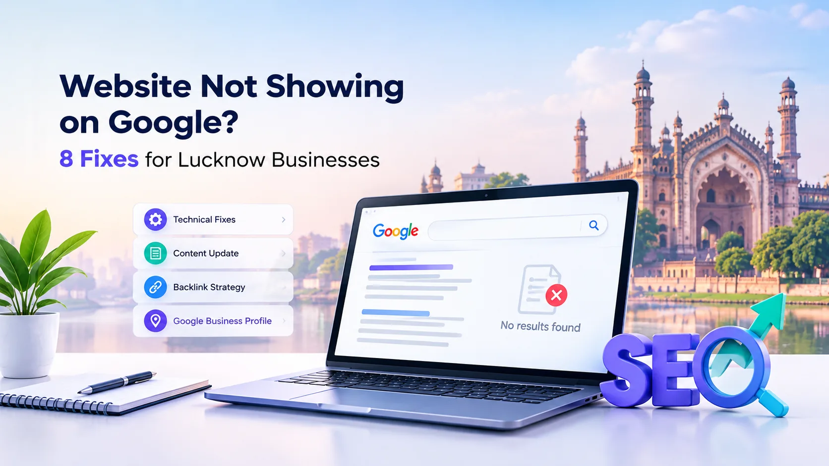 Website Not Showing on Google? 8 Fixes for Lucknow Businesses